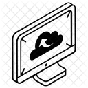 Armazenamento Em Nuvem Transferencia Em Nuvem Dados Em Nuvem Icon