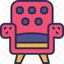 Armchair Comfortable Recliner Icon