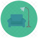 Armchair Livingroom Sofa Icon