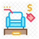 Armchair Selling Market Icon