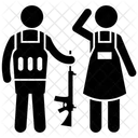 Armed Force Soldier Army Icon