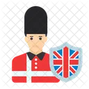 Armee Britannique Yeoman Soldat Royal Icône