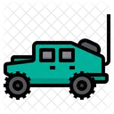 Armored Military Car Icon