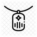Army Dog Tag Identity Signaling Icon