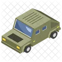 Military Car Armored Vehicle Transportation Icon