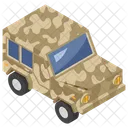 Military Car Armored Vehicle Transportation Icon