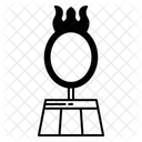 Aro De Fuego De Circo Icono