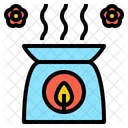 Aroma Flower Candle Icon