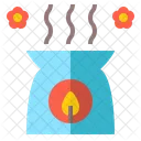 Aroma Flower Candle Icon