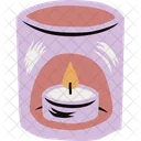 Aroma Lamp Aromatic Burning Candle Icon