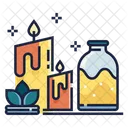 Aroma Therapy Massage Candle Icon