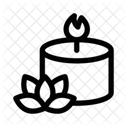 Aromatherapie-Kerze  Symbol