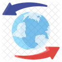 Around The World Global Transfer Worldwide Transfer Icon