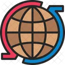 Around The World Distribution Global Icon
