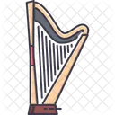 Arpa Musica Instrumento Icono