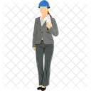 Arquiteta Engenheira Avatar Ícone