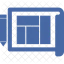 Arquitetura Planta Mapa De Construcao Ícone