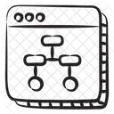 Arquitetura Web Fluxograma Fluxo De Trabalho Ícone