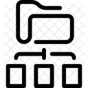 Sistema Arquitetura De Pastas Estrutura De Pastas Ícone