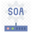 Arquitetura Orientada A Servicos Soa Soa Configuracao De Rede Ícone
