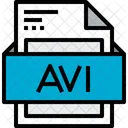 Arquivo Avi Formatos Ícone