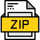 Arquivo Zip Formatos Ícone