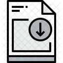 Arquivo Baixo Documento Icon