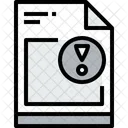 Arquivo Aviso Documento Icon