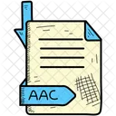 Aac Documento Formato Ícone