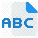 Arquivo abc  Ícone