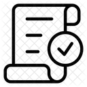Arquivo Aprovado Verificado Interface Ícone