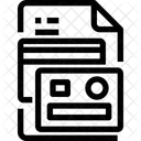Cartao De Credito Arquivo Bancario Detalhes Dos Cartoes Ícone
