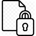 Arquivo Bloqueado Bloqueado Documento Ícone