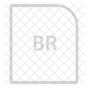 Br Extensao Arquivo Ícone