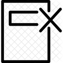 Cancelamento De Arquivo E Mail Aplicativo Ícone