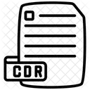Cdr Arquivo Documentos Ícone