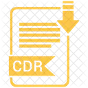 Cdr Arquivo Formato Ícone