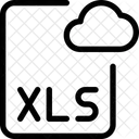 Arquivo De Nuvem Xls Arquivo De Nuvem Arquivo Ícone