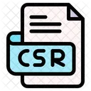 Csr Tipo De Arquivo Formato De Arquivo Ícone