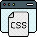 Arquivo Css Css Da Web Css Ícone