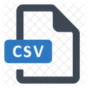 Csv Arquivo Formato Ícone