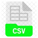 Csv Arquivo Formato Ícone