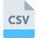 Csv Documento Csv Extensao Csv Ícone