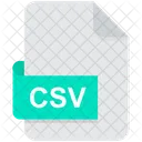 Csv Extensao Tipo Ícone