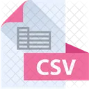 Arquivo Csv Csv Formato De Arquivo Ícone