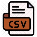 Csv Tipo De Arquivo Formato De Arquivo Ícone