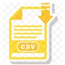 Csv Arquivo Formato Ícone