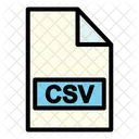 Arquivo Csv Csv Tipo Ícone