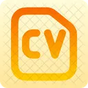 Cv Curriculo Trabalho Ícone