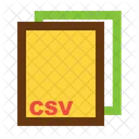 Csv Arquivo Formato Ícone